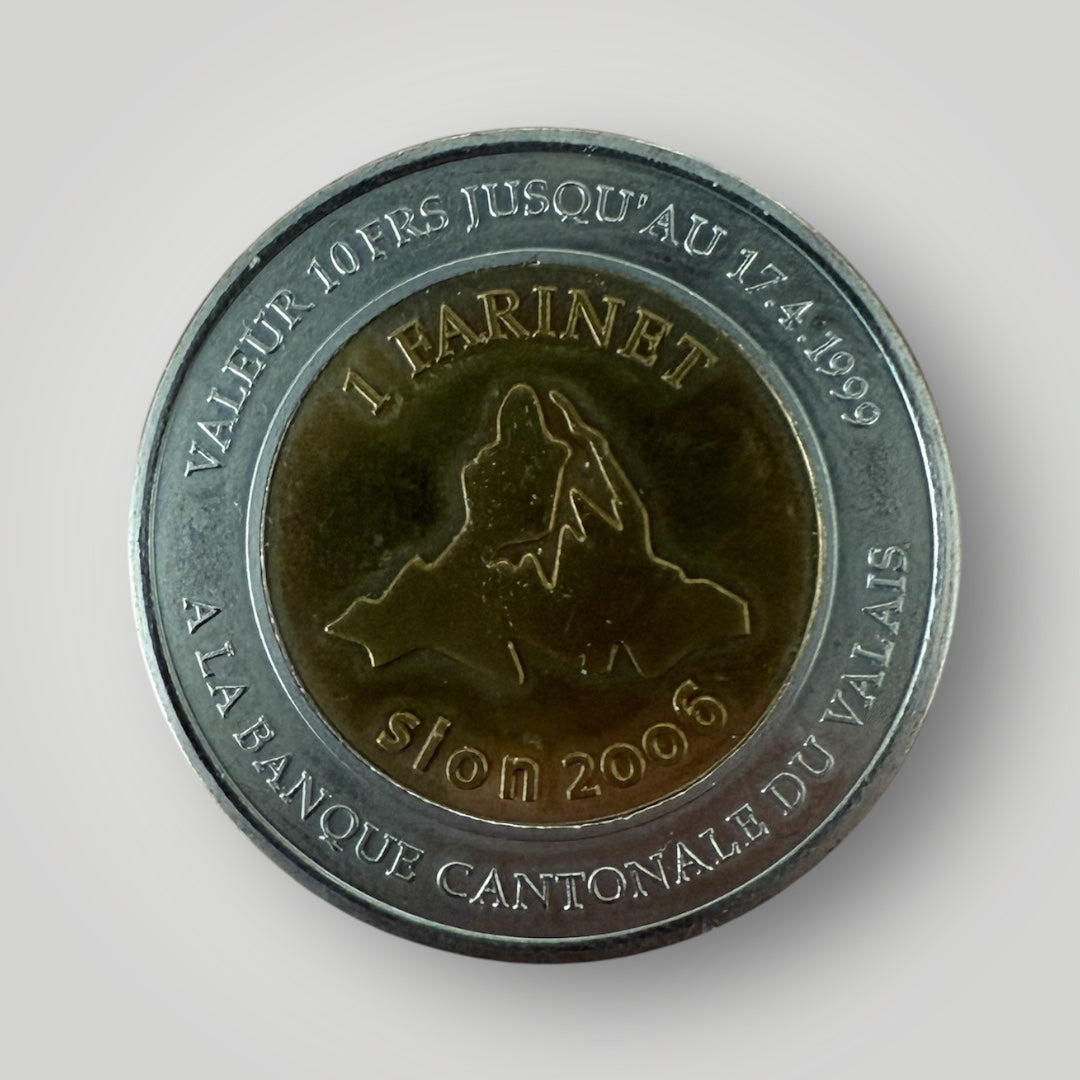 Médaille Valais Jeton Locaux 1 Farinet Sion 2006