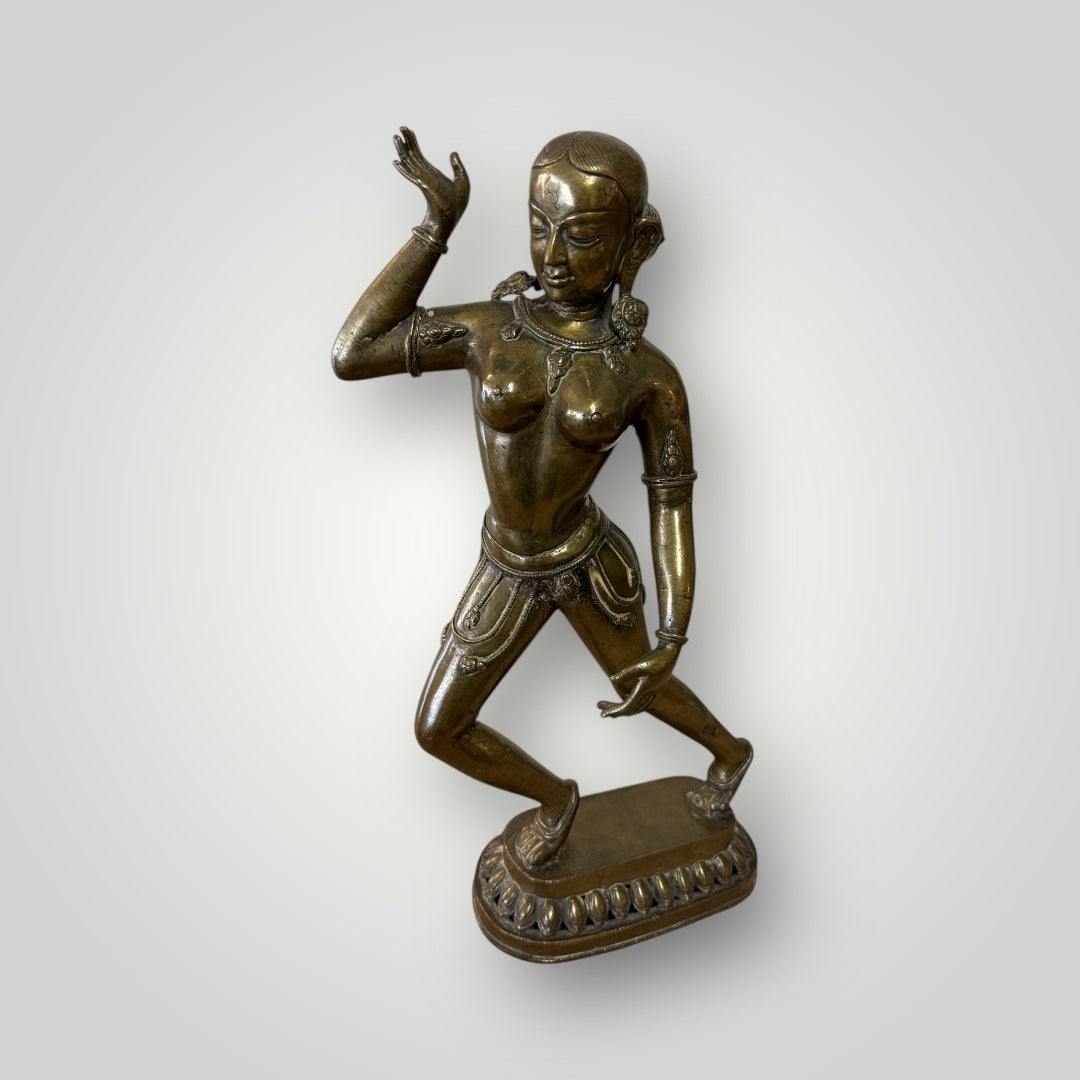 Statue en bronze – Danseuse indienne (37 cm)