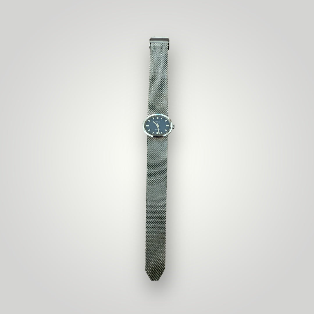 Montre Vintage Venus – Mouvement mécanique – Bracelet maille milanaise
