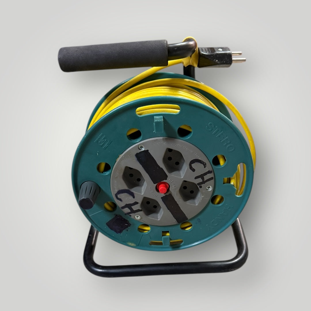 Enrouleur de câble électrique – 4 prises