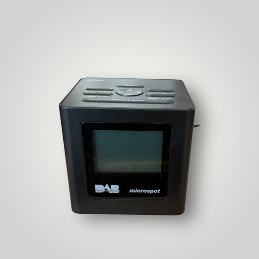 Microspot radio alarm clock