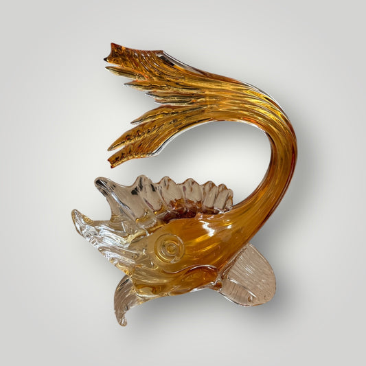 Poisson décoratif en verre de Murano – 26 x 23 cm