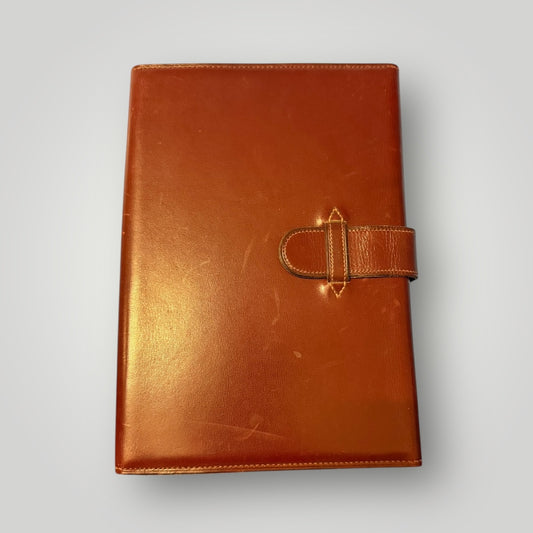 Porte-documents Hermès en cuir marron