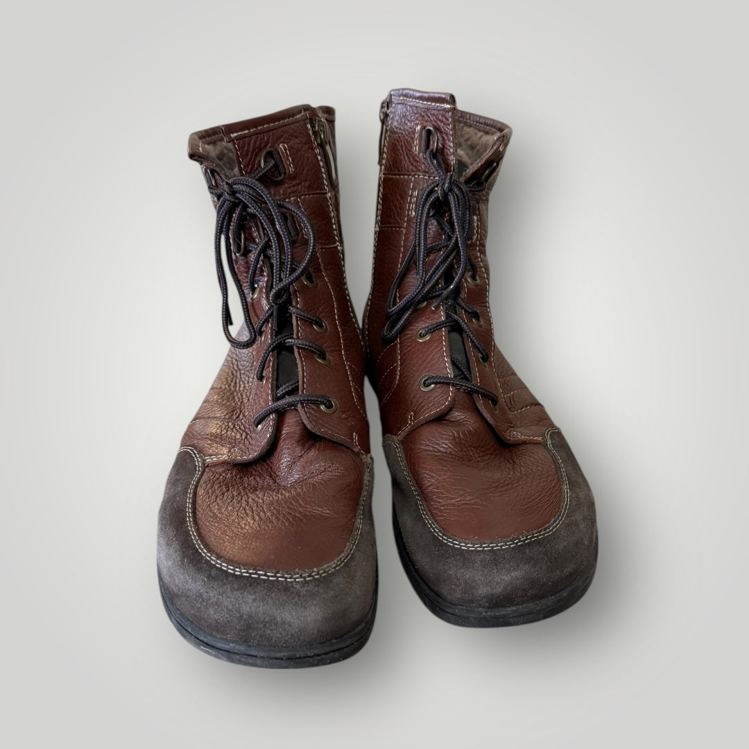 Bottes montantes cuir marron – Helvesko - Taille 43