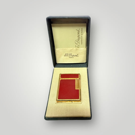 S.T. Dupont – Briquet de Collection – Laque de Chine Rouge & Or